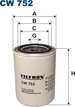 Filtron CW752 - Фильтр охлаждающей жидкости autodif.ru