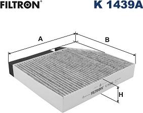Filtron K 1439A - Фильтр воздуха в салоне autodif.ru