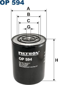 Filtron OP594 - Масляный фильтр autodif.ru