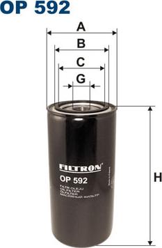 Filtron OP592 - Масляный фильтр autodif.ru