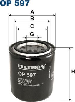Filtron OP597 - Масляный фильтр autodif.ru