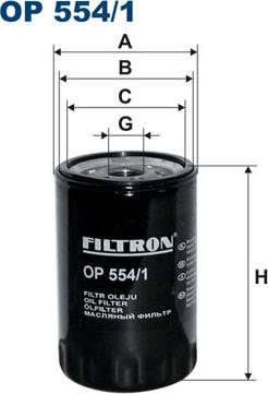 Filtron OP554/1 - Масляный фильтр autodif.ru