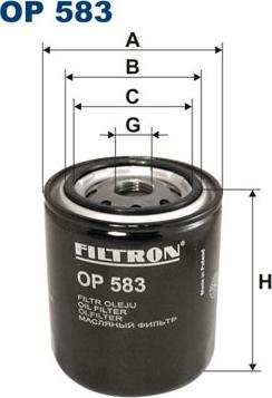 Filtron OP583 - Масляный фильтр autodif.ru