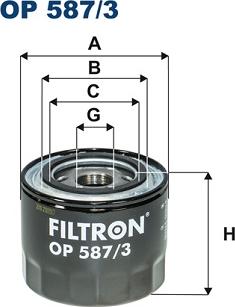 Filtron OP 587/3 - Масляный фильтр autodif.ru