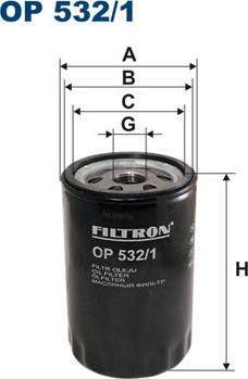 Filtron OP532/1 - Масляный фильтр autodif.ru