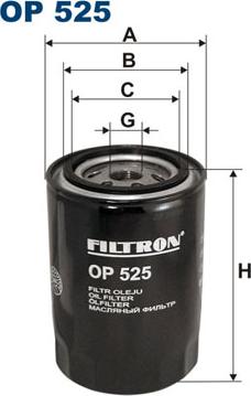 Filtron OP525 - Масляный фильтр autodif.ru
