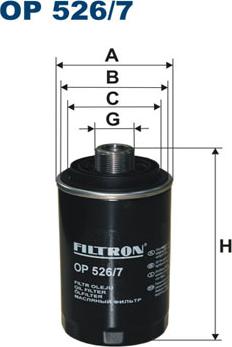 Filtron OP526/7 - Масляный фильтр autodif.ru