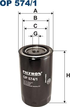 Filtron OP574/1 - Масляный фильтр autodif.ru