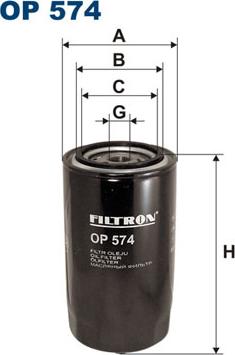 Filtron OP574 - Масляный фильтр autodif.ru