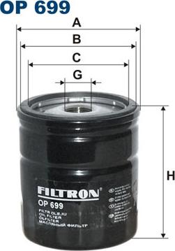 Filtron OP699 - Масляный фильтр autodif.ru