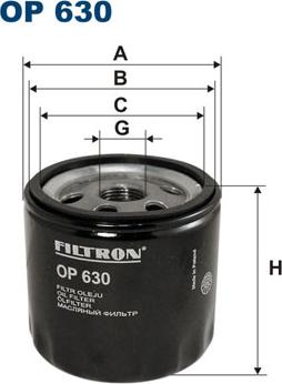 Filtron OP630 - Масляный фильтр autodif.ru