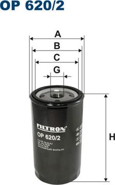 Filtron OP620/2 - Масляный фильтр autodif.ru