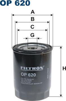 Filtron OP620 - Масляный фильтр autodif.ru