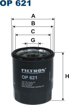 Filtron OP621 - Масляный фильтр autodif.ru