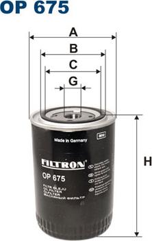 Filtron OP675 - Масляный фильтр autodif.ru