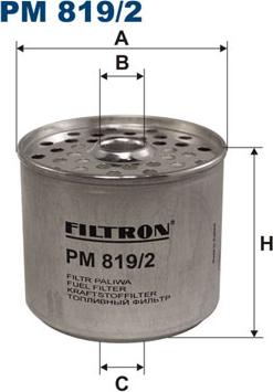 Filtron PM819/2 - Топливный фильтр autodif.ru
