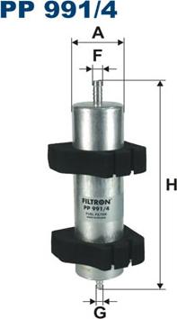 Filtron PP991/4 - Топливный фильтр autodif.ru