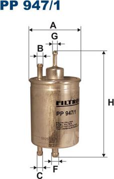 Filtron PP947/1 - Топливный фильтр autodif.ru