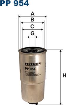Filtron PP954 - Топливный фильтр autodif.ru