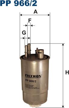 Filtron PP966/2 - Топливный фильтр autodif.ru