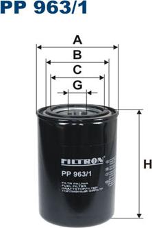 Filtron PP963/1 - Топливный фильтр autodif.ru