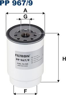 Filtron PP 967/9 - Топливный фильтр autodif.ru
