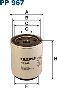 Filtron PP967 - Топливный фильтр autodif.ru