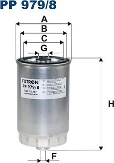 Filtron PP 979/8 - Топливный фильтр autodif.ru