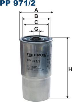 Filtron PP971/2 - Топливный фильтр autodif.ru