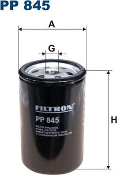 Filtron PP845 - Топливный фильтр autodif.ru