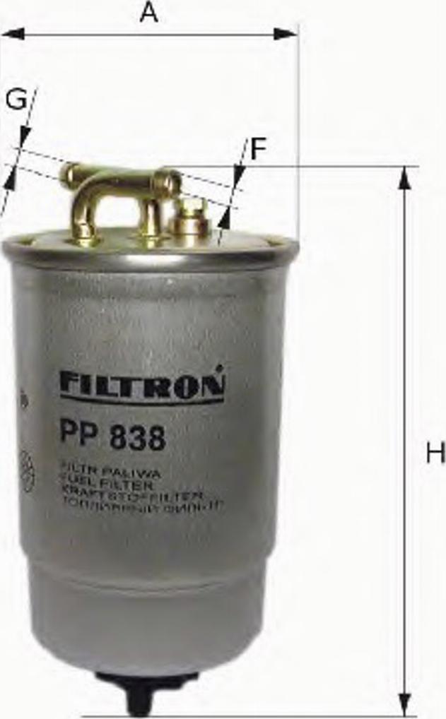 Filtron PP 841/6 - Топливный фильтр autodif.ru