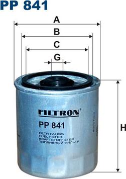 Filtron PP841 - KC63D Фильтр топливный-, DAEWOO: KORANDO 99-, KORANDO Cabrio 99-, MUSSO 99-, REXTON 02-, MERCEDES-BE autodif.ru