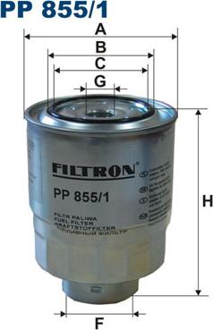 Filtron PP855/1 - Топливный фильтр autodif.ru