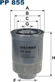 Filtron PP855 - Топливный фильтр autodif.ru