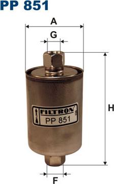 Filtron PP851 - Топливный фильтр autodif.ru