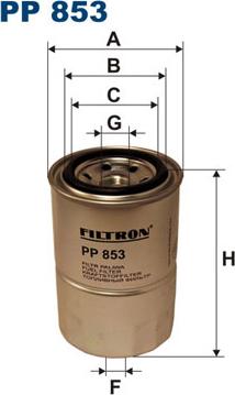 Filtron PP853 - Топливный фильтр autodif.ru