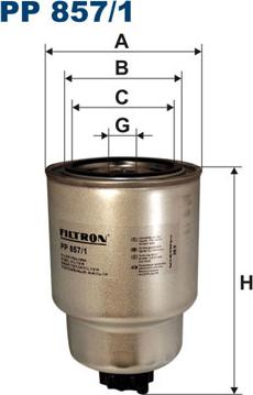 Filtron PP857/1 - Топливный фильтр autodif.ru