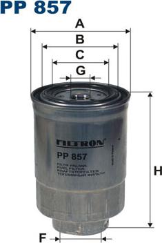 Filtron PP857 - Топливный фильтр autodif.ru