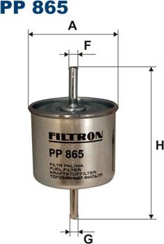 Filtron PP865 - Топливный фильтр autodif.ru