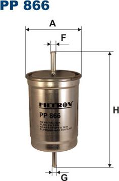 Filtron PP866 - Топливный фильтр autodif.ru