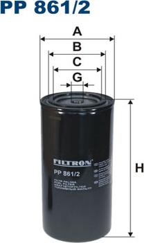 Filtron PP861/2 - Топливный фильтр autodif.ru