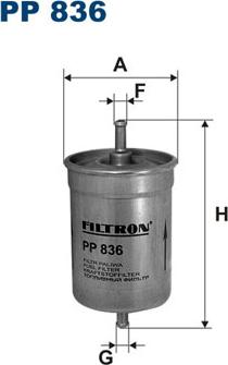 Filtron PP836 - Фильтр топливный Filtron PP 836 (FS8002, WK 830, 939) Subaru Legacy III, Outback II,12 шт/уп autodif.ru