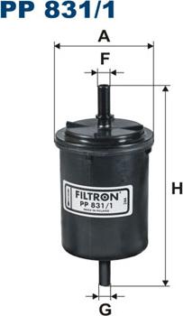 Filtron PP831/1 - Топливный фильтр autodif.ru