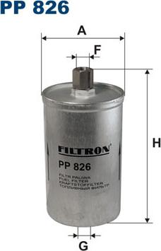Filtron PP826 - Топливный фильтр autodif.ru