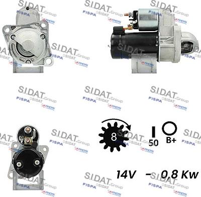 Fispa S12HY0434A2 - Стартер autodif.ru