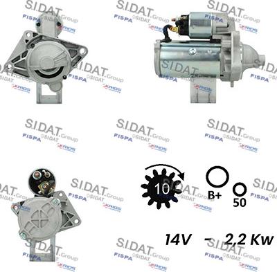 Fispa S12VA0021A2 - Стартер autodif.ru