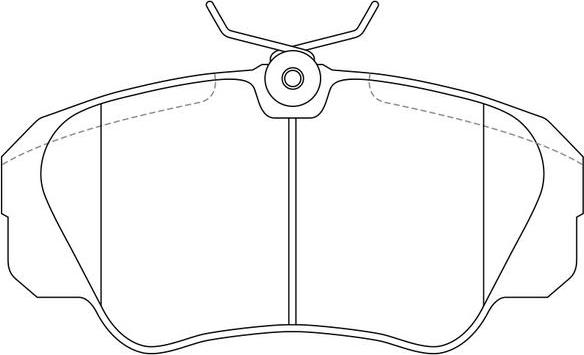 FIT FP0720 - Тормозные колодки, дисковые, комплект autodif.ru