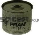 FRAM C1191PL - Топливный фильтр autodif.ru