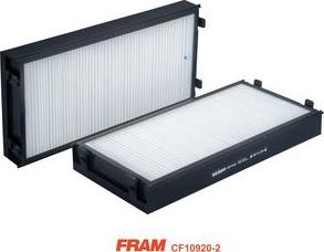 FRAM CF10920-2 - Фильтр воздуха в салоне autodif.ru