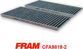 FRAM CFA9819-2 - Фильтр воздуха в салоне autodif.ru